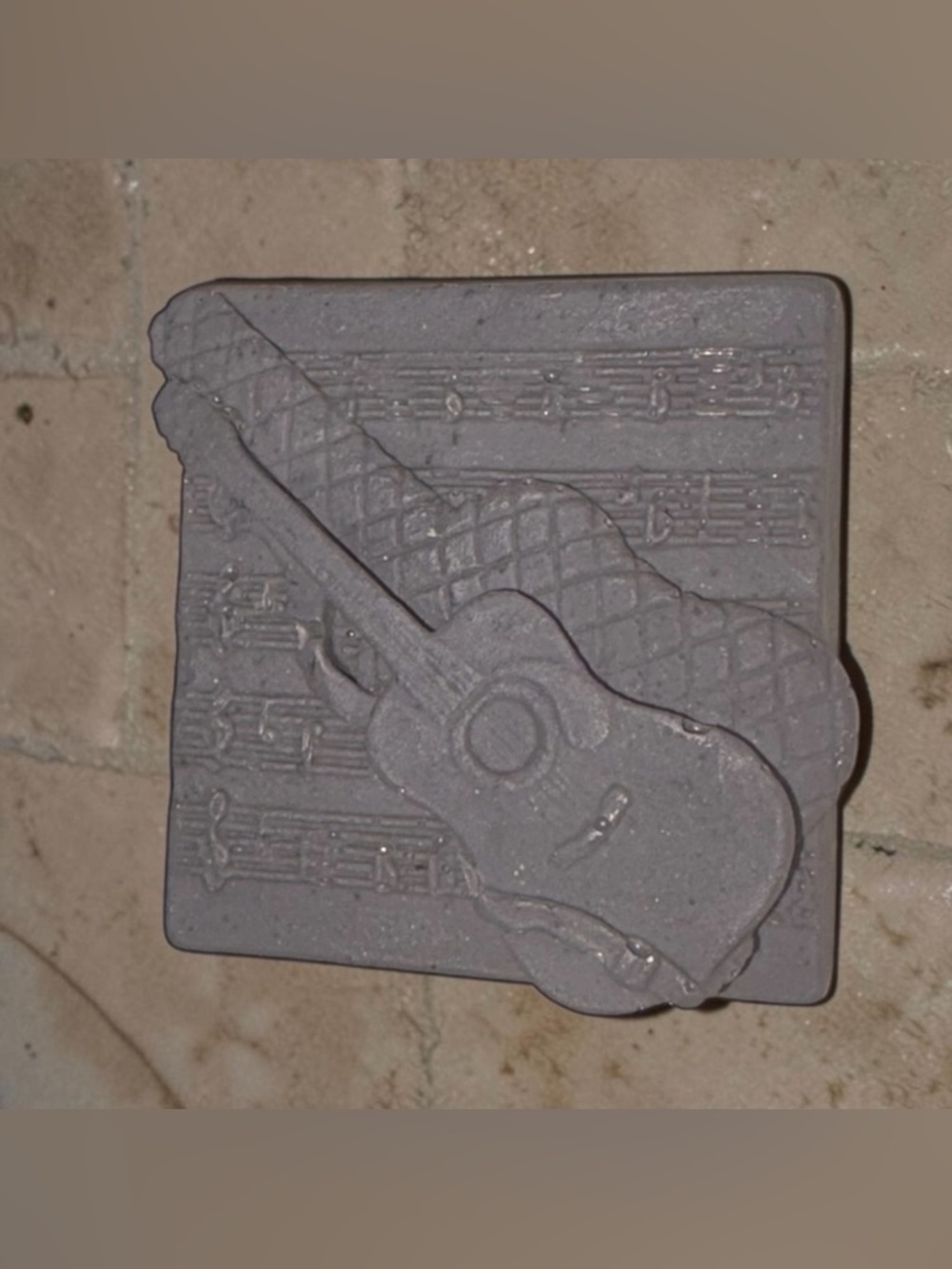 Pine tree Soap handmade guitar 2.5x2.5in 6oz oatmeal based
